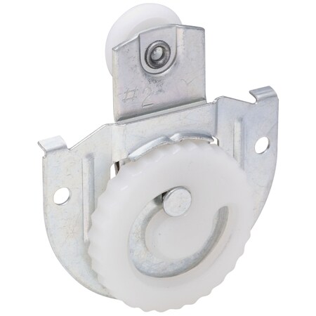 National Hardware National Hardware Zinc-Plated Silver/White Nylon/Steel Sliding Door Hangers 2 pk N344-853